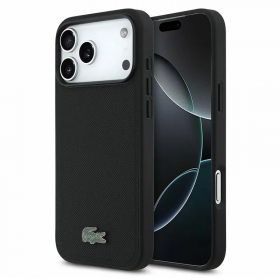 Apple iPhone 18 Pro deksel - Lacoste PVC Iconic Petit Pique Metal Logo MagSafe