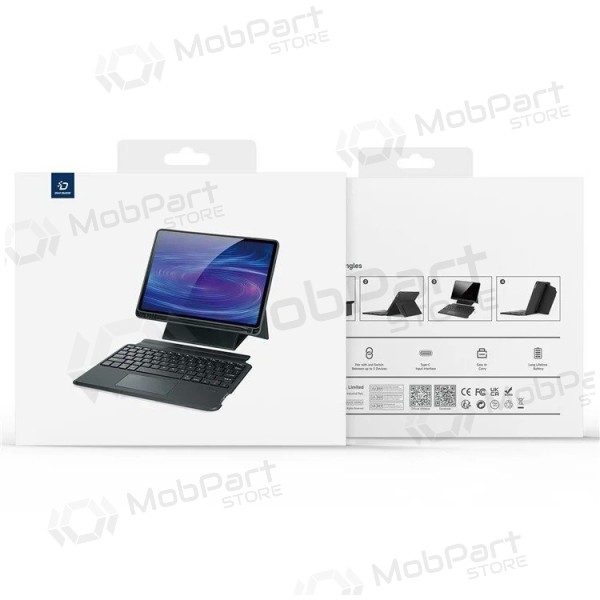Apple iPad Pro 11 2024, 2025 deksel med tastatur - Dux Ducis DK (svart)