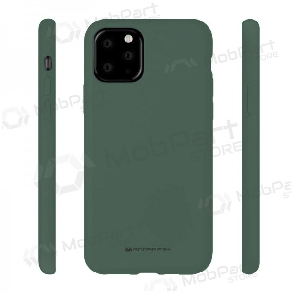 Samsung A225 Galaxy A22 4G deksel / etui Mercury Goospery "Silicone Case" (tamsiai grønn) Samsung A225 Galaxy A22 4G deksel / etui Mercury Goospery "Silicone Case" (tamsiai grønn)