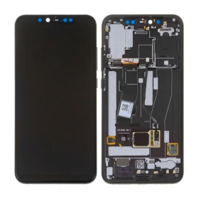 Xiaomi Mi 8 Pro skjerm (svart) (med ramme) (service pack) (original)