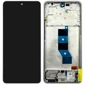 Xiaomi Redmi Note 14 5G skjerm (Lavender Purple) (med ramme) (original)