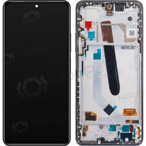 Xiaomi Poco F3 / Mi 11i / Mi 11X / Mi 11X Pro skjerm (svart) (med ramme) (service pack) (original)