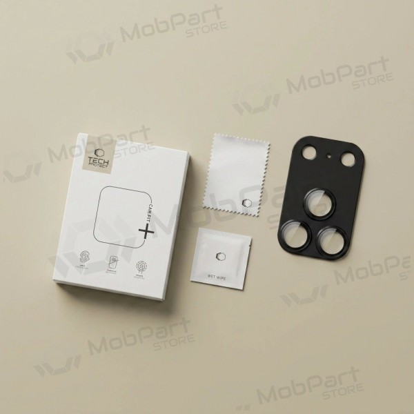 Apple iPhone 18 Pro Max kamerabeskyttelse - Tech-Protect CamFull Fit+ (svart)