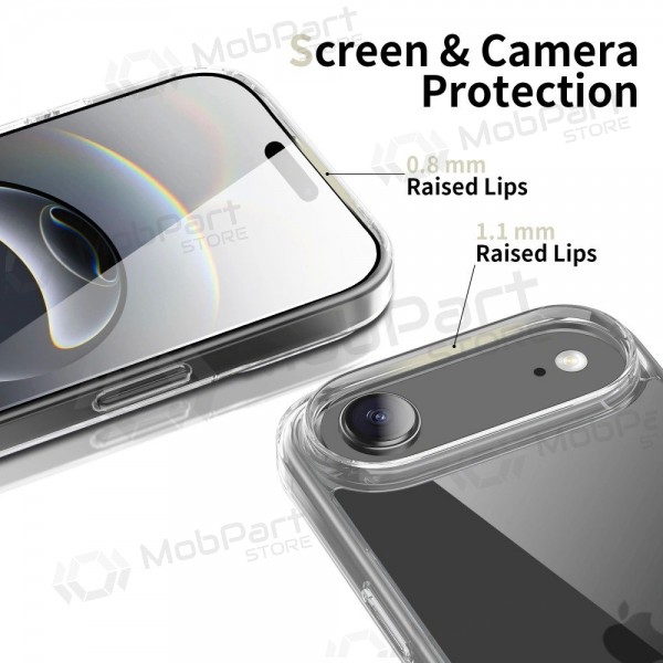 Apple iPhone Air deksel - Tech-Protect Flexair Hybrid (gjennomsiktig)
