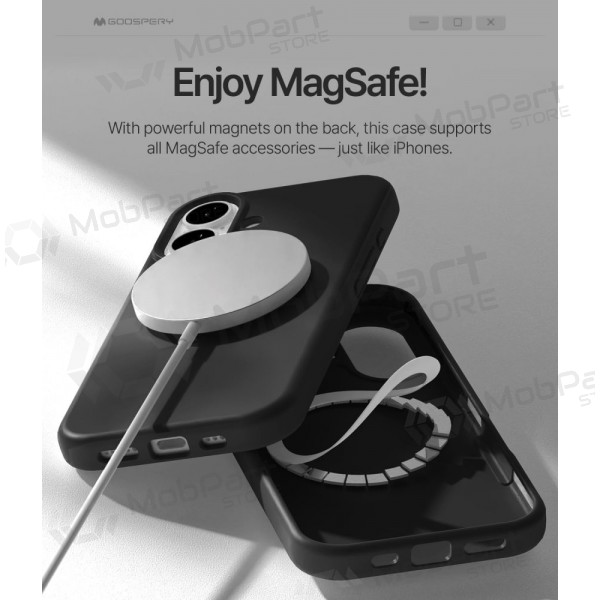 Deksel / etui Mercury Pure Magsafe Silicon Case Apple iPhone 17 rød