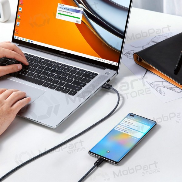 USB kabel Baseus Dynamic 100W USB-A to Type-C 1.0m grå CALD000616
