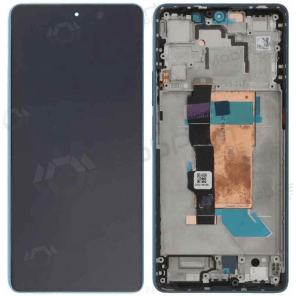 Xiaomi Poco F5 5G skjerm (blå) (med ramme) (OLED)