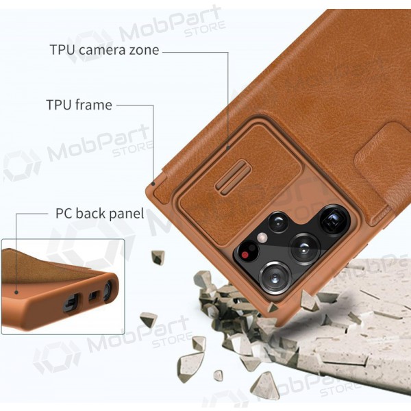 Samsung Galaxy S23 FE deksel „Nillkin Leather“ (brun)