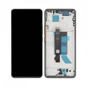 Ekranas Xiaomi Redmi Note 14 Pro 5G su lietimui jautriu stikliuku og rėmeliu Midnight Black original (service pack)