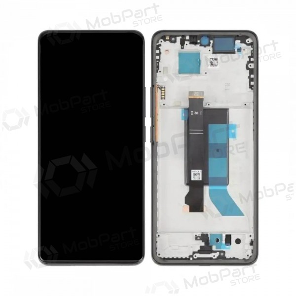 Ekranas Xiaomi Redmi Note 14 Pro 5G su lietimui jautriu stikliuku og rėmeliu Midnight Black original (service pack) Ekranas Xiaomi Redmi Note 14 Pro 5G su lietimui jautriu stikliuku og rėmeliu Midnight Black original (service pack)