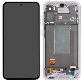 Ekranas Samsung A566 A56 5G su lietimui jautriu stikliuku og rėmeliu Awesome Pink original (service pack)