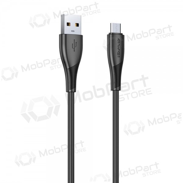 Micro USB-kabel Awei CL-182M USB-A til Micro USB 1 m svart