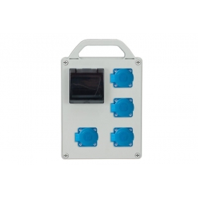 Pawbol B.1713R-S skydasmed kištukiniais lizdais (4 mod., 16A 250V)