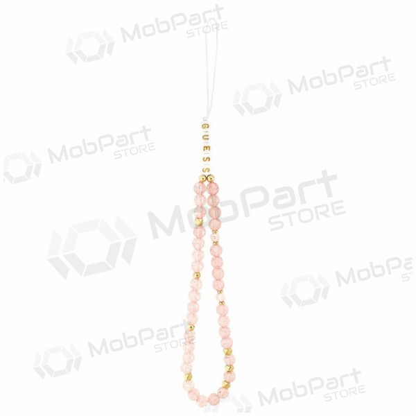 Apple iPhone 18 Pro deksel - Guess IML Flowers Allover Strap MagSafe (rosa)