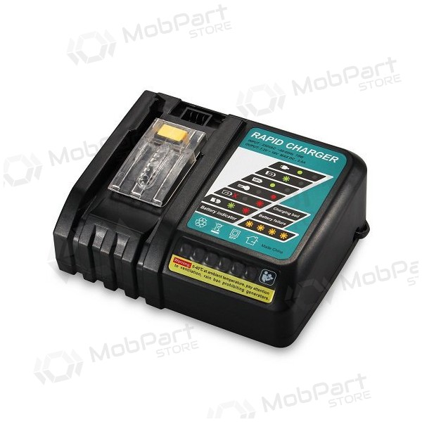 Rask lader for verktøybatterier Makita DC18RC / MT7218 18V 6,5A Li-ion (erstatning)