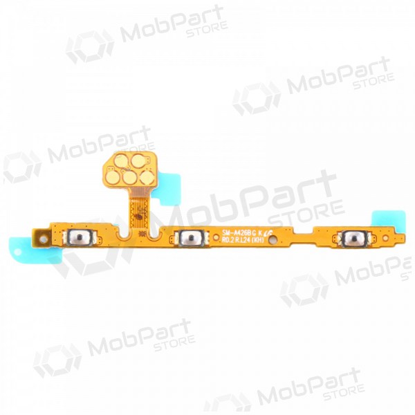 Samsung A325 / A426 Galaxy A32 4G / A42 5G on / off låseknapp flex kabel-kontakt (service pack) (original) Samsung A325 / A426 Galaxy A32 4G / A42 5G on / off låseknapp flex kabel-kontakt (service pack) (original)