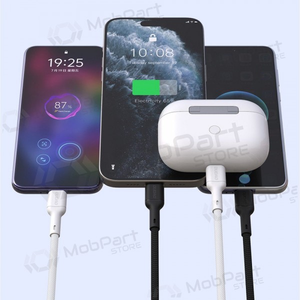 Lightning-kabel Dudao L9X USB-C til Lightning 1 m 30 W svart