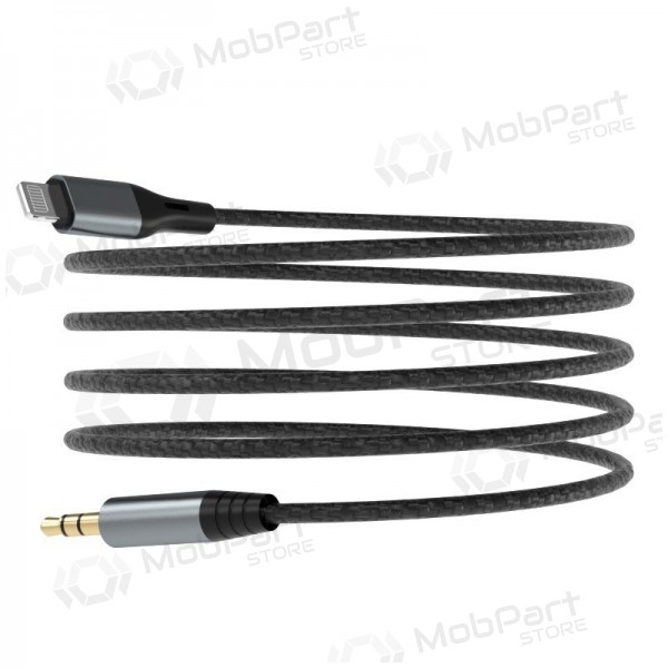 Lydkabel Dudao L11Pro Lightning til 3.5 mm 1 m svart