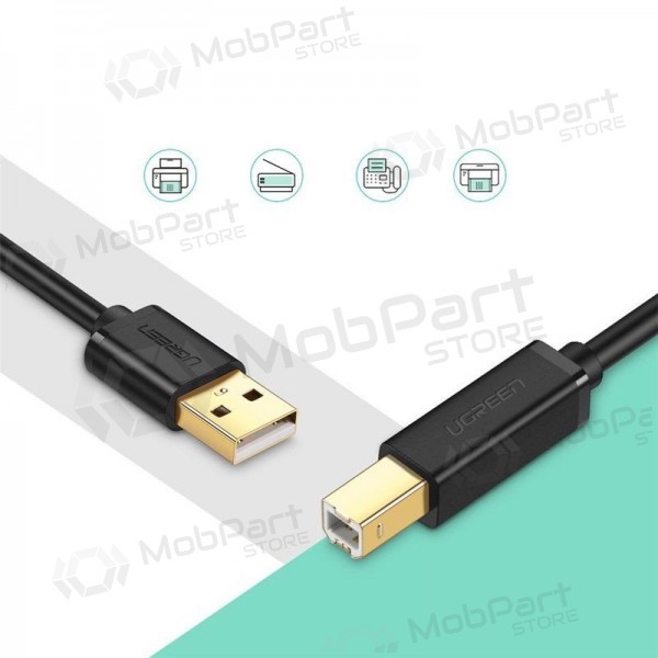 USB-kabel for skrivere Ugreen US135 USB-A til USB-B 3 m svart