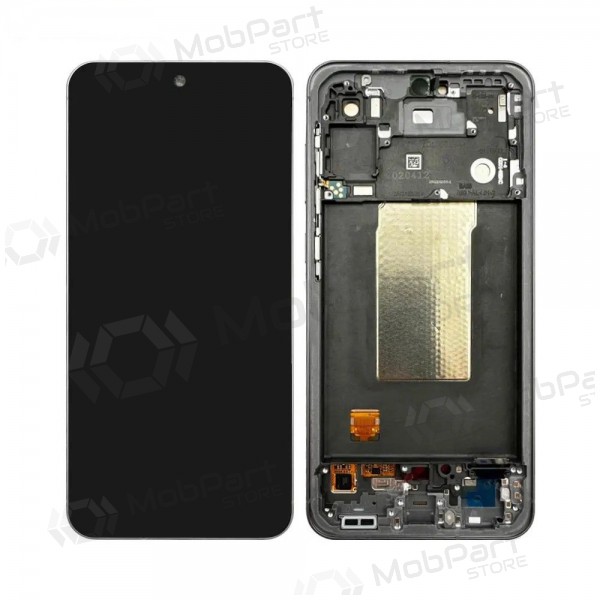 Samsung Galaxy A56 skjerm (svart) (med ramme) (OLED)