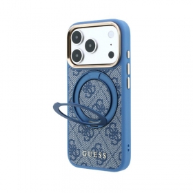 Apple iPhone 18 Pro deksel - Guess PU 4G Ring Stand MagSafe