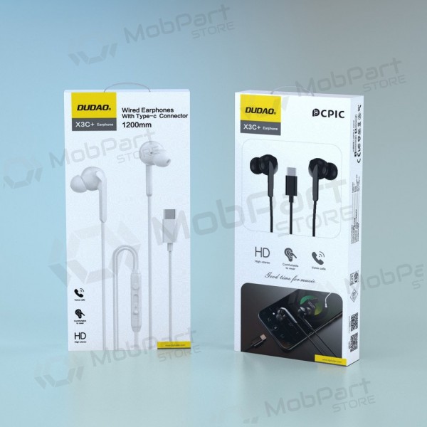 USB-C hodetelefoner Dudao X3C+ hvit
