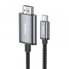 Adapter Hoco UA27 USB-C to HDMI grå
