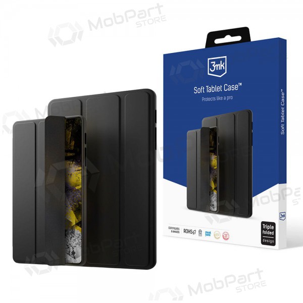 Apple iPad 10.9 2022 deksel - 3MK Soft Tablet Case (svart)
