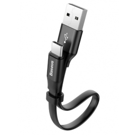 USB kabel Baseus type-C 0.23m (2A) (svart)