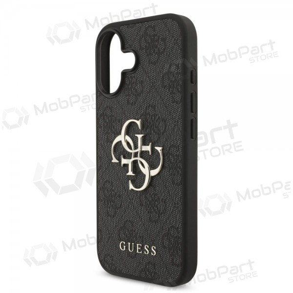 Apple iPhone 17 deksel - Guess PU 4G Metal Logo (grå)