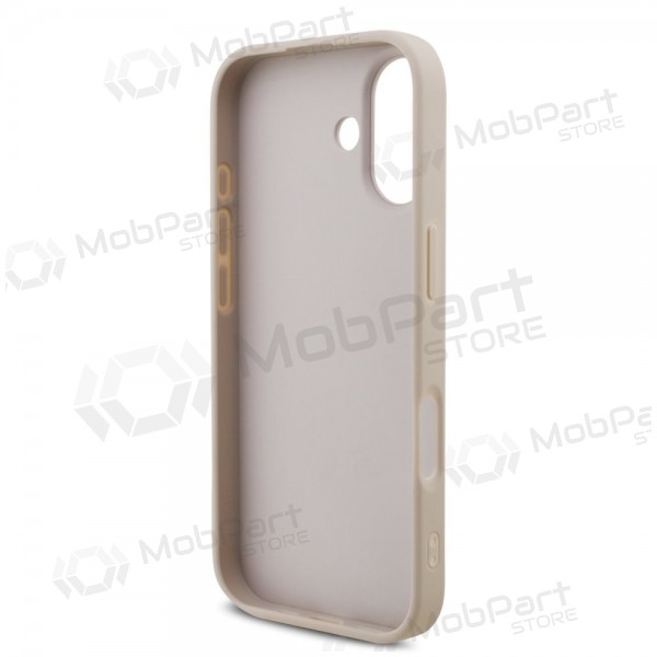 Apple iPhone 17 deksel - Guess PU 4G Metal Logo (rosa)