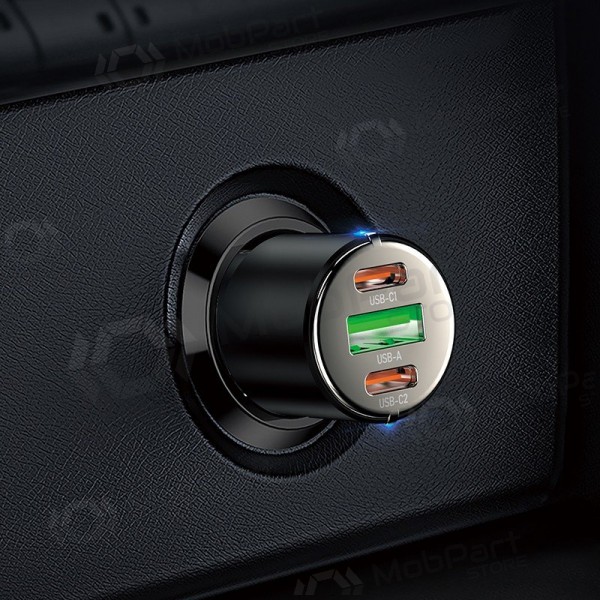 Billader Hoco NZ6 45 W PD 2x USB-C + USB-A svart