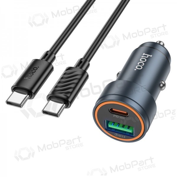 Billader Hoco Z57A 30 W USB-C + USB-A med USB-C-kabel 1 m