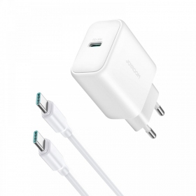 Lader Joyroom JR-TCF24 USB-C PD30W + USB-C to USB-C cable 1.0m hvit