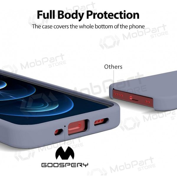 Apple iPhone 11 Pro Max deksel Mercury - Silicone Case (lavendelgrå)