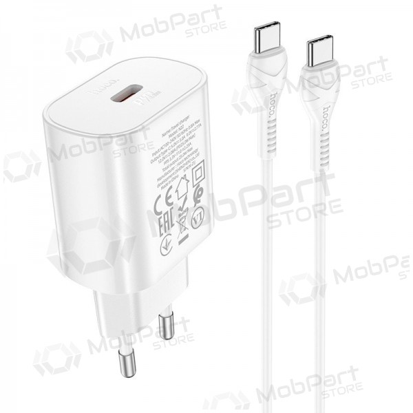 Lader buitinis Hoco N22 Jetta PD25W + Type-C hvit
