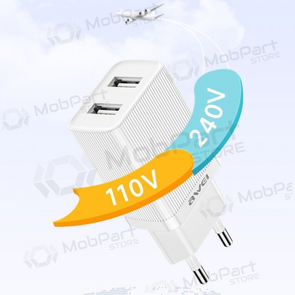 Lader Awei C15-EU 2xUSB-A 10W hvit
