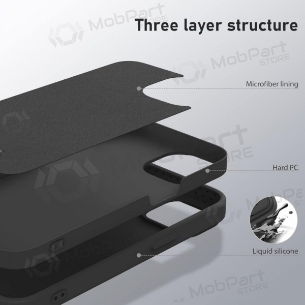 Apple iPhone 14 deksel „Nillkin Silicone“ (svart)