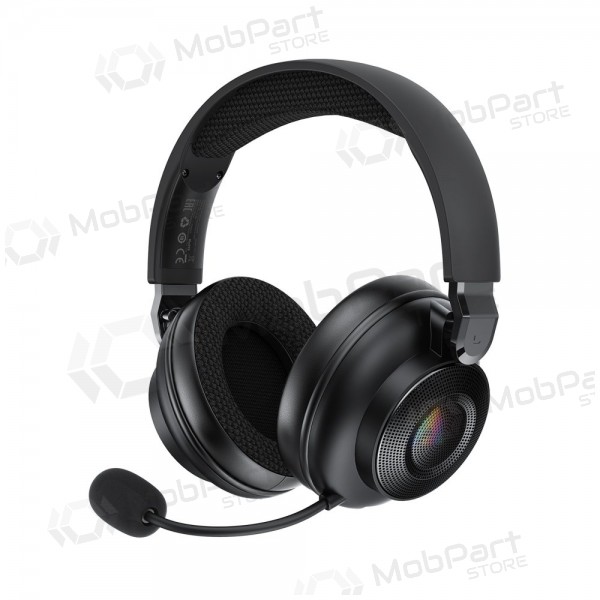 Trådløse hodetelefoner Acefast H15 Gaming over-ear med mikrofon USB-C svart