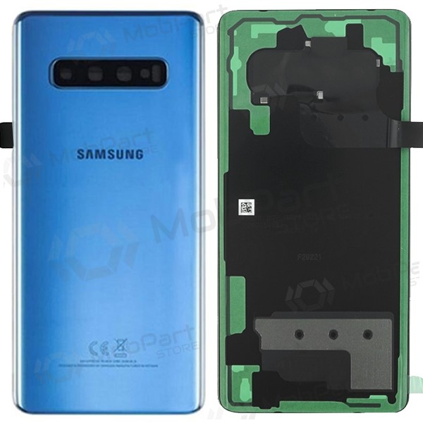 Samsung G975 Galaxy S10 Plus bakside blå (Prism Blue) (brukt grade C, original)