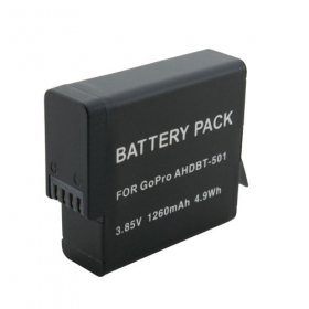 GoPro AHDB-501 batteri / akkumulator (1260mAh)