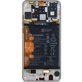 Huawei P30 Lite 48MP skjerm (Breathing Crystal) (med ramme og batteri) (service pack) (original)