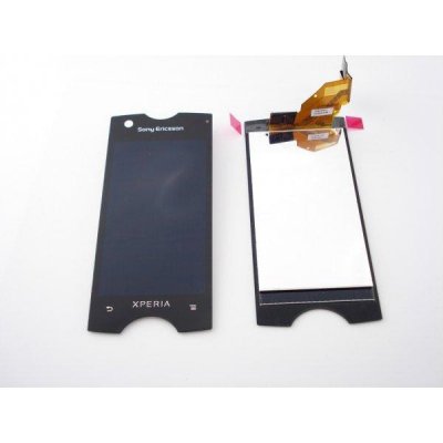 Sony Xperia Ray ST18 skjerm (med ramme) (svart) - Premium