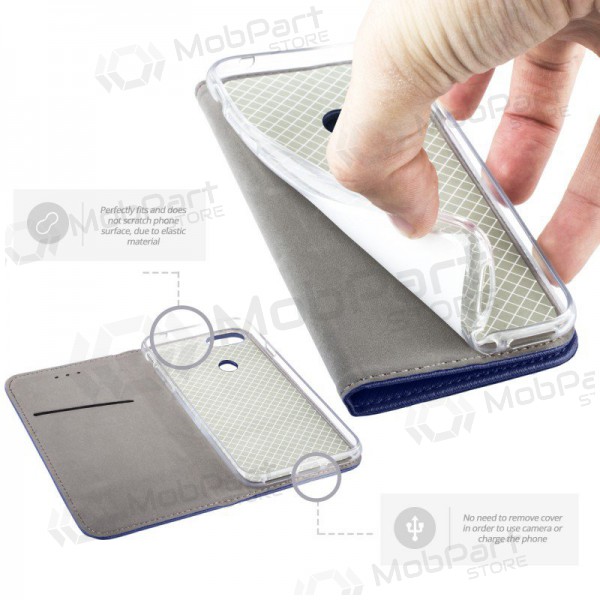 Apple iPhone 13 Pro deksel - Smart Magnet (mørkeblå)