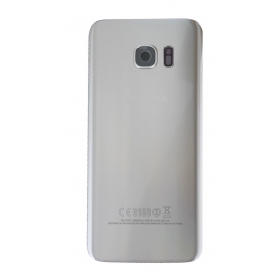 Samsung G935F Galaxy S7 Edge bakside (sølvgrå) (brukt grade C, original)
