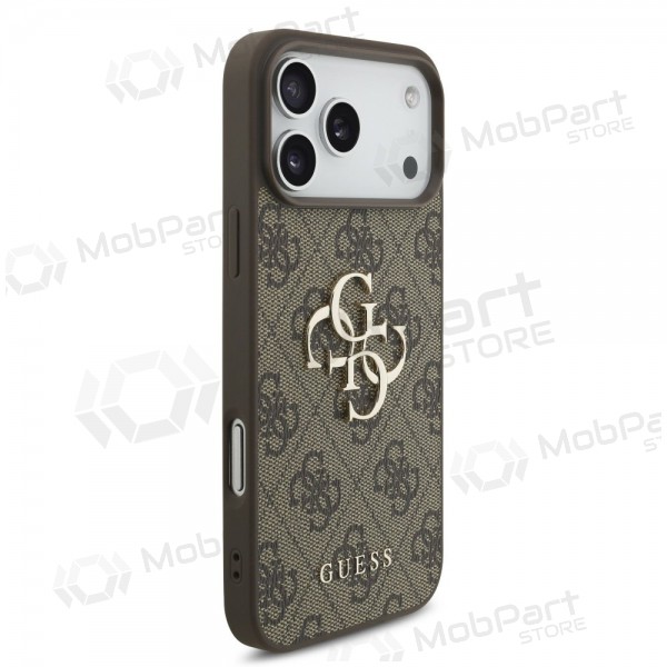 Apple iPhone 17 Pro Max deksel - Guess PU 4G Metal Logo (brun)