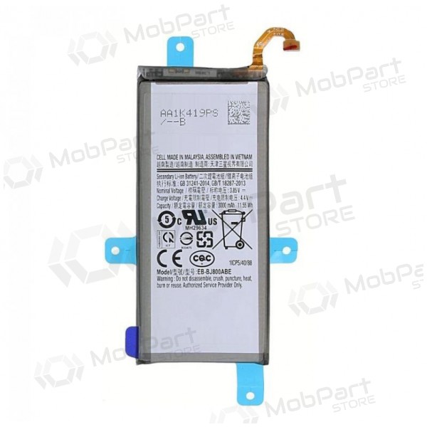 Samsung Galaxy A6 (2018), J6 (2018) batteri, akumuliatorius (EB-BJ800ABE) Samsung Galaxy A6 (2018), J6 (2018) batteri, akumuliatorius (EB-BJ800ABE)