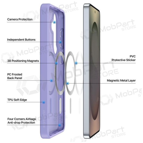 Samsung Galaxy S26+ deksel - Dux Ducis Yind MagSafe (lilla)