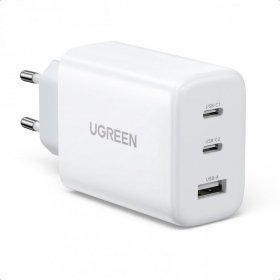 Lader buitinis Ugreen CD275 2xUSB-C/USB-A 65W hvit