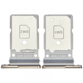 Samsung Galaxy S25 Ultra Dual SIM kortholder (rosa / gyllen) (original)